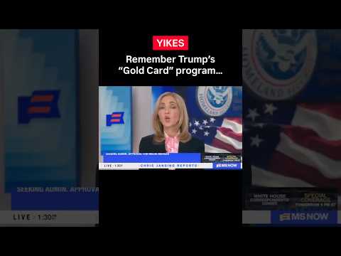 YIKES: Remember Trump’s “Gold Card” program…