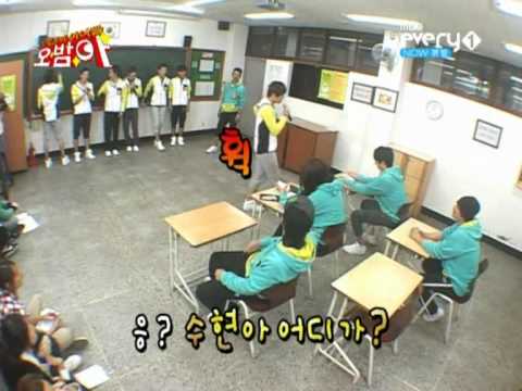 [cut]101029 OBA - Soo Hyun singing to Hyung Jun