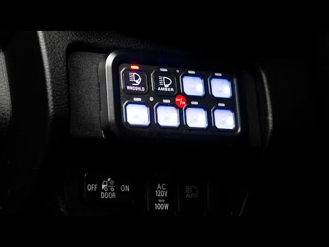 Cali Raised LED Light & Accessory 8 Switch Panel Install & Review - 2019 Toyota Tacoma (3rd Gen)