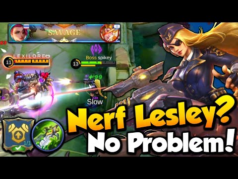 Nerf Lesley? No Problem! - One Shot Build & Emblem - Top 1 Global Lesley