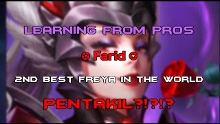 Learning from Pros - ✪ Farid ✪ 2nd Freya in the World - Pentakill?!!!?!