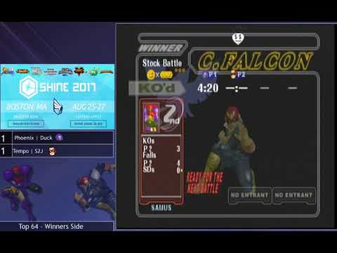 Shine 2017 SSBM - P1 | Duck (Samus) vs. Tempo | S2J (C. Falcon) - Melee Top 96 WR1