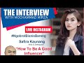 Bagaimana Menjadi Influencer Wanwancara Safira Kaunang