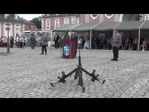 Teil 2/3  Gelöbnis 09-06.22 in Bruchsal. Der Höhepunkt der Veranstaltung. Das Gelöbnis.