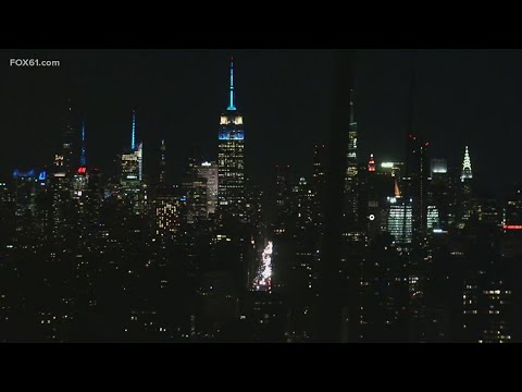 Empire State Building goes blue and white for UConn win