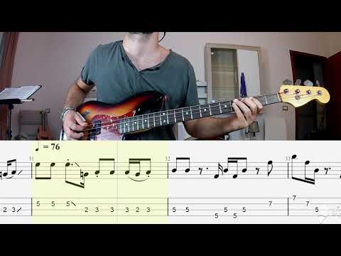 Tame Impala - Feels Like We Only Go Backwards BASS COVER + PLAY ALONG TAB + SCORE