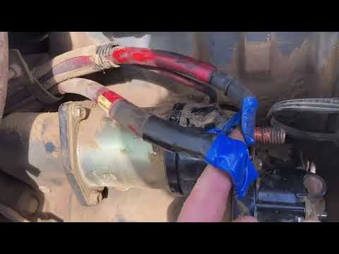 Changing the starter in a New Holland tractor G170 or New Holland 8870