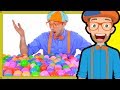 Blippi Plays And Learns At The Indoor Playground Learn Colors And More