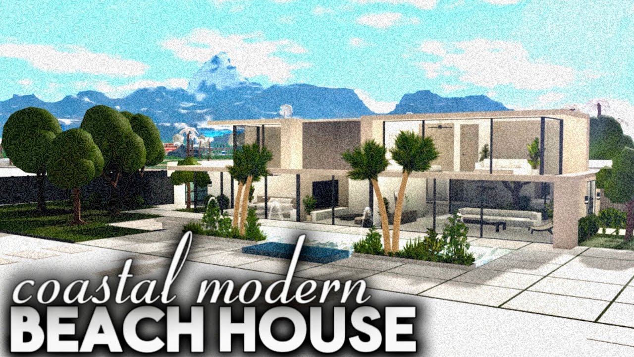 Bloxburg | Coastal Modern Beach House | Tour + Layout