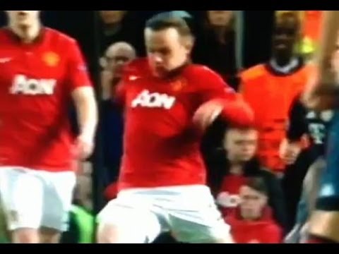 Bastian Schweinsteiger was sent off after his challenge on Wayne Rooney, but was it a dive?