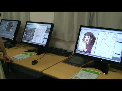 アニメーション学科の作品展示