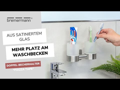 Doppelter Platz, doppelter Stil: Der Glasbecherhalter für dein Bad! | PIAZZA TAPE | bremermann