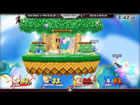 Smash 4 Versus Weekly 10/2/15 - Losers Finals - NickRiddle & True Blue vs Xaltis & Dath