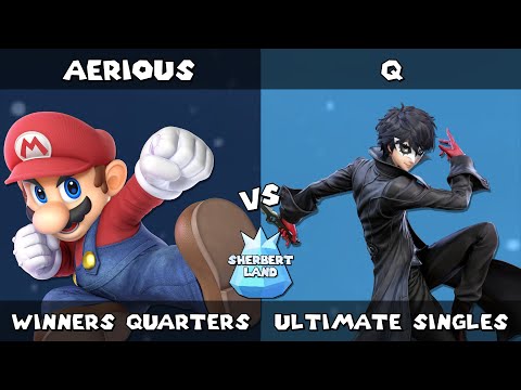Sherbert Land # 22 | Aerious (Mario) vs Q (Joker) Winners Quarters SSBU Ultimate Tournament
