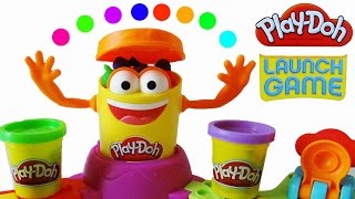 Play-Doh Launch Game Gum Ball Candy Shooting Machine Toy Unboxing
