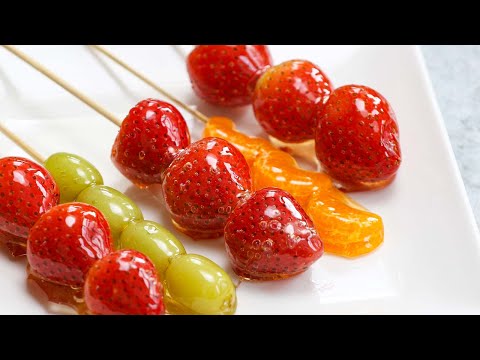 Homemade Candied Fruit - Tanghulu (Crunchy and Glossy)