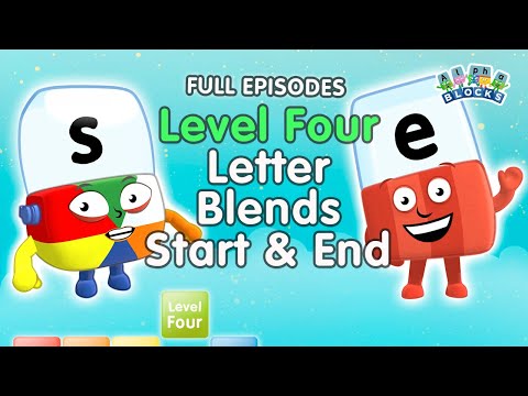 #BacktoSchool - Alphablocks Level Four | Letter Blends - Start & End | Full Episodes