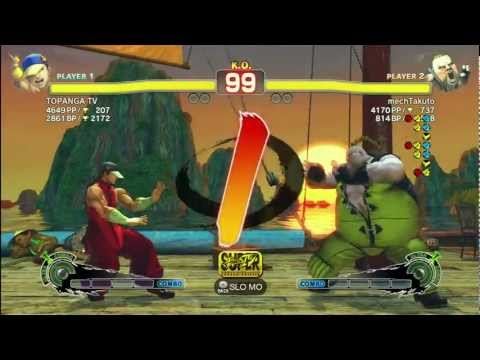 TOPANGA TV [Yun] vs mechTakuto [Rufus] SSF4 Arcade Edition