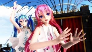 【MMD】 GLIDE 【TDA Miku Amulet + TDA Luka Amulet】 HD 720p