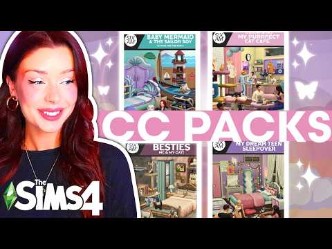 Each Room is a Different Pack Using CC in The Sims 4