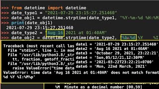 Convert String and Number Datetime format into Datetime Object using 3 Python libraries