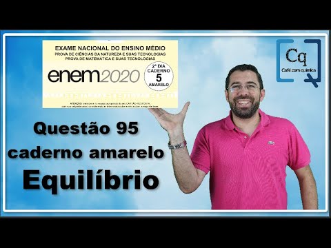 ENEM 2020 Resolution - Chemistry question 95 yellow notebook