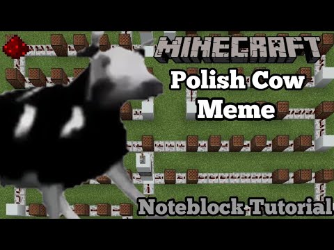 Notesteotic - Polish Cow Meme Song (Minecraft Note Block Tutorial)