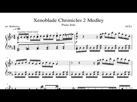 Xenoblade Chronicles 2 Medley  Piano Sheet Music