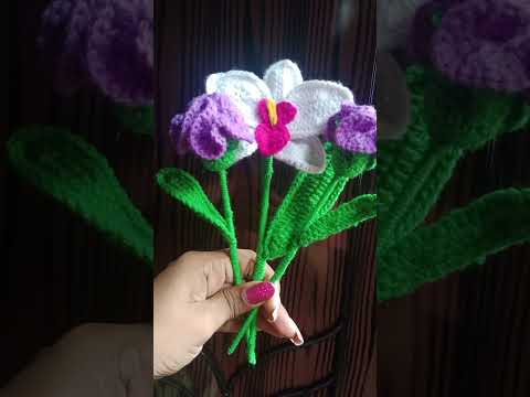 Crochet flower bouquet l Dhriti crafts #crochet #crochetbouquet #craft
