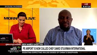 Port Elizabeth airport has a new name
