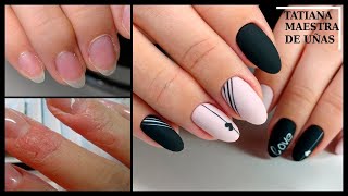 ALERGIAS AL ESMALTE DE GEL! Manicura Rusa sobre la cutícula húmeda💅