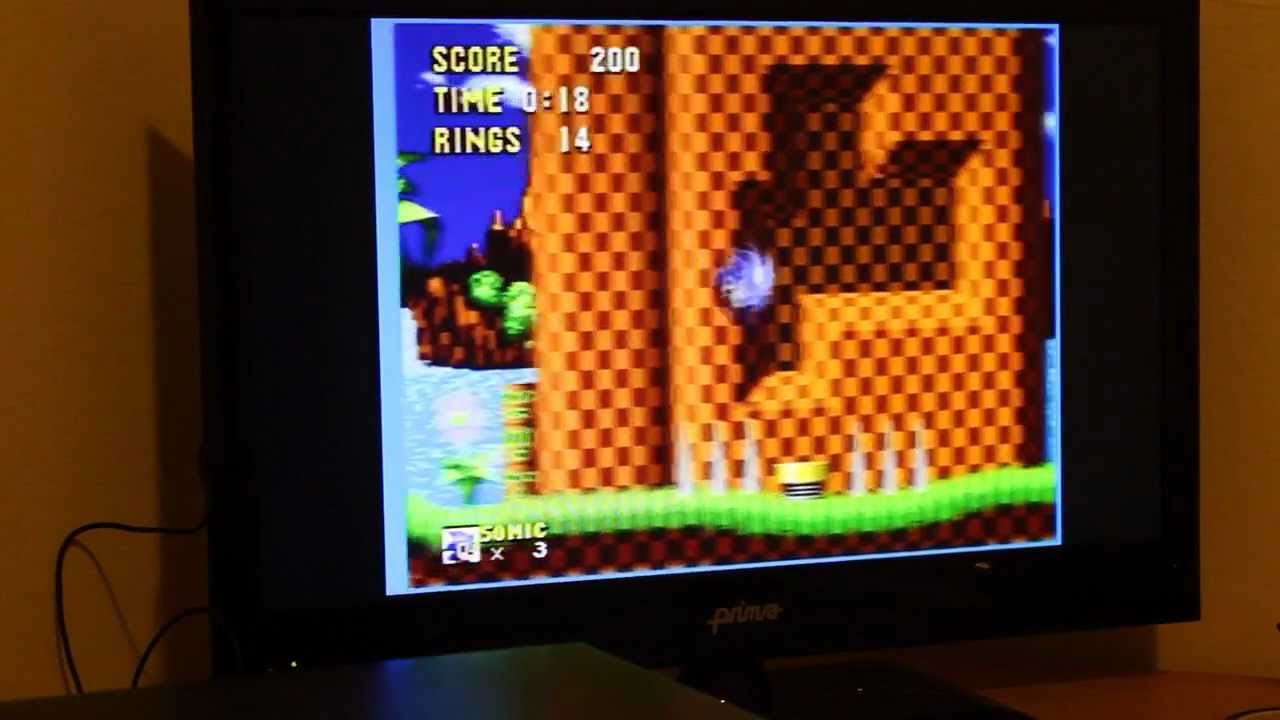 Sega TeraDrive Demo - Sonic 1 and Sega Menu