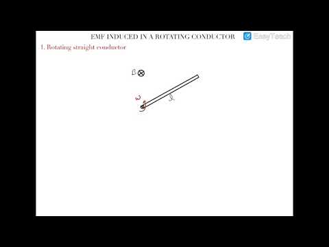 EMF INDUCED IN A ROTATING ROD | ELECTROMAGNETIC INDUCTION