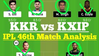 KKR vs KXIP Dream11, KKR vs KXIP Dream11 Prediction, KKR vs KXIP Dream 11 Team, KOL vs KXIP Dream11
