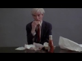 Andy Warhol eating cheeseburger with Daniel Johnston song