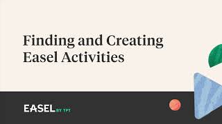 How to Find and Create Easel Activities on TpT | Teachers Pay Teachers