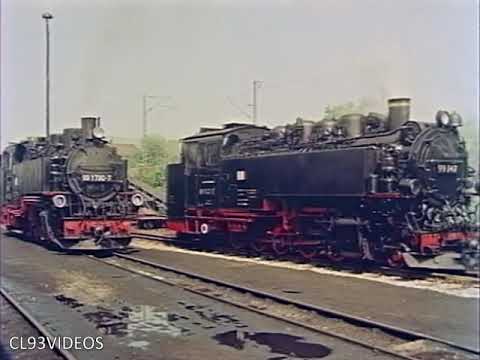 Schmalspurbahnen in der DDR | Die Bahnen in Sachsen (1988?)