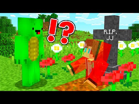 OMG! Mikey Meets JJ's Ghost in Cemetery! | Minecraft Maizen