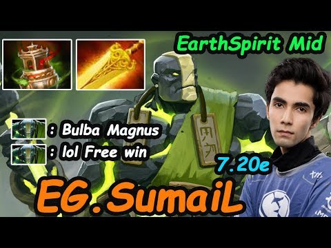 EG SumaiL - [EarthSpirit] King Of MID New Meta INSANE SKILL Dota2 7.20