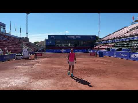 Rafael Nadal Court Level Practice | Groundstrokes 20/07/2024 - Nordea Open (4K 60FPS)