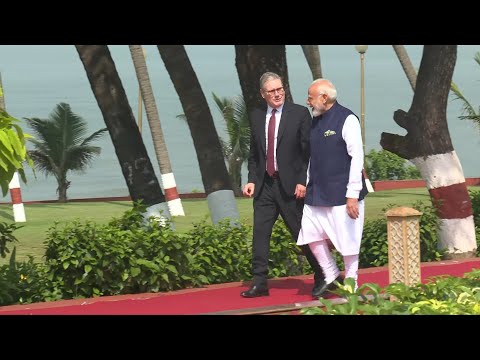 British PM Starmer meets India's Modi on inaugural visit | AFP
