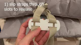 Stokke Tripp Trapp baby set 2020 cushion and harness installation/setup (Super Easy)