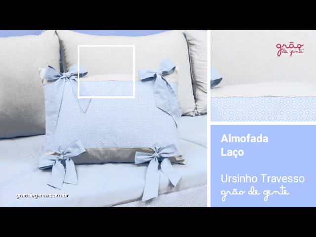 Almofadas Decorativas Laços Ursinho Travesso Azul | Ref: 54450