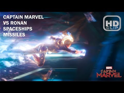 Captain Marvel Vs Ronan Final Spaceship Fight HD