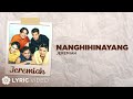 Nanghihinayang - Jeremiah (Lyrics)
