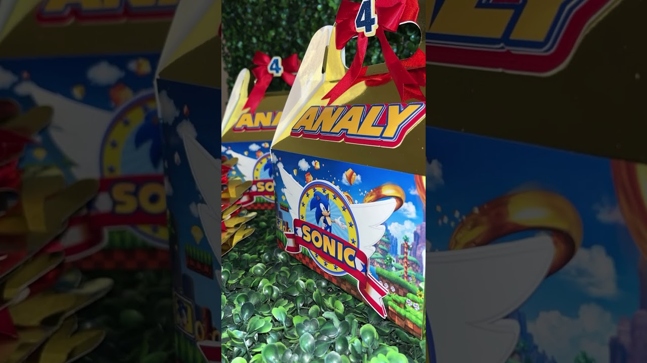 Sonic Gable boxes #sonic #sonicthehedgehog #happybirthday