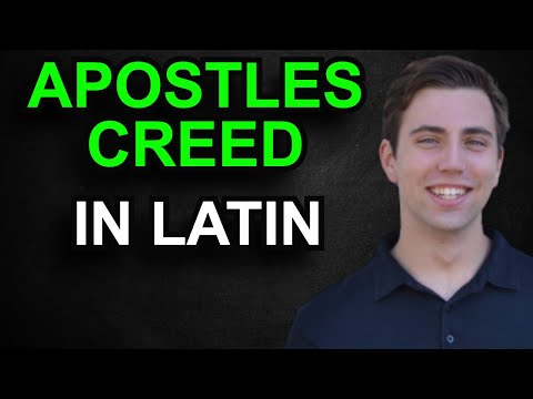 Apostles Creed (in Latin)