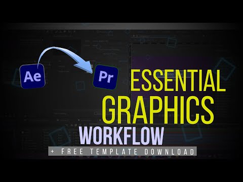Essential Graphics After Effects To Premiere Pro WorkFlow |  Free Essential Graphics Template