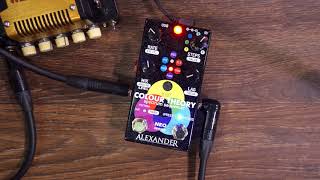 Video thumbnail for Alexander pedals - Color Theory Spectrum Sequencer  (NAMM 2018 Pedal Demo Marathon) by Eric Merrow