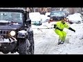 Snowboarding New York City - YouTube
